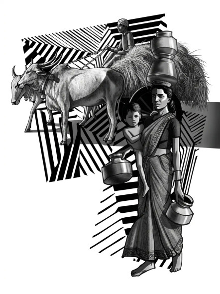 The Rhythmic Continuum (PRT-18374-120998) - Canvas Art Print - 22in X 30in