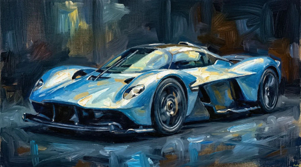 Midnight Velocity (PRT-15697-121286) - Canvas Art Print - 60in X 33in