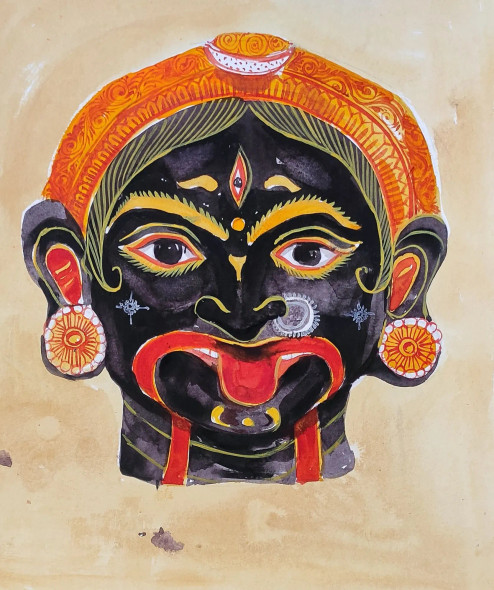 Ma Kali (PRT-7901-121070) - Canvas Art Print - 30in X 36in
