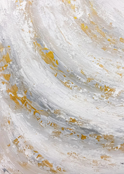 Neutral Textured Abstract With Flowing Curved Movement (ART-8156-121184) - Handpainted Art Painting - 15in X 21in