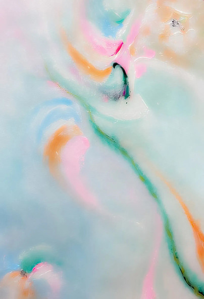 Fluid Pastel Abstract Modern Textured Canvas Art (PRT-8156-121343) - Canvas Art Print - 16in X 24in