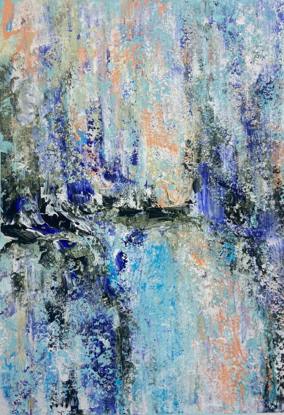 Reflections Beyond Stillness (PRT-8156-121572) - Canvas Art Print - 16in X 24in