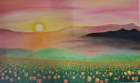 Handmade Oil Painting (ART-18299-121594) - Handpainted Art Painting - 19in X 26in