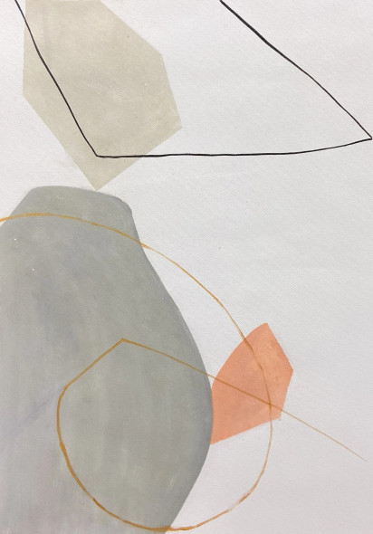 Abstract Form Balance (PRT-8156-121552) - Canvas Art Print - 17in X 24in