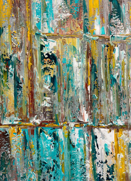 Layers Of Urban Calm (PRT-8156-121781) - Canvas Art Print - 13in X 18in