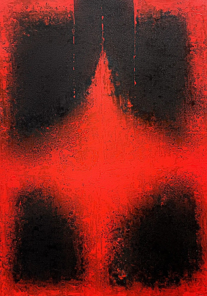 Burning Horizon Texture (PRT-8156-121752) - Canvas Art Print - 17in X 24in