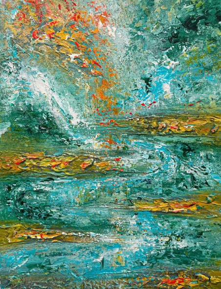 The Silent Shore (PRT-8156-121792) - Canvas Art Print - 18in X 24in