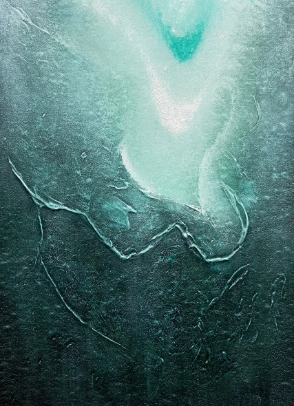 Echoes Beneath The Ice (PRT-8156-121727) - Canvas Art Print - 17in X 24in