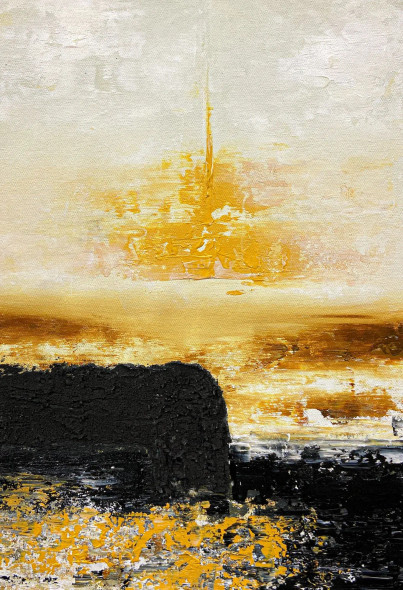 Sunset Of Stillness (PRT-8156-121698) - Canvas Art Print - 16in X 24in