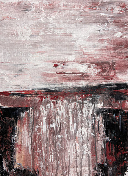 Abstract Desert Calm (PRT-8156-121809) - Canvas Art Print - 17in X 24in