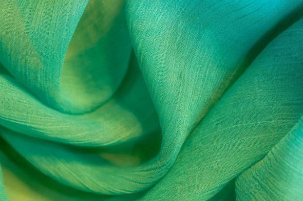 Flowing Green Fabric (PRT-15842-121702) - Canvas Art Print - 36in X 24in