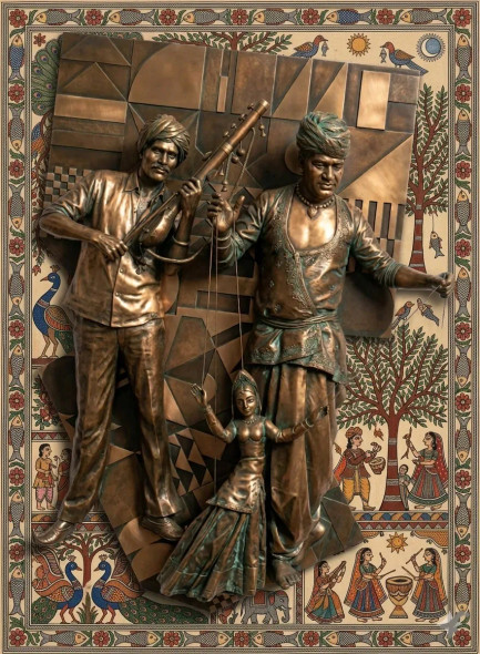 The Puppeteer's Resonance (PRT-18374-122106) - Canvas Art Print - 22in X 30in
