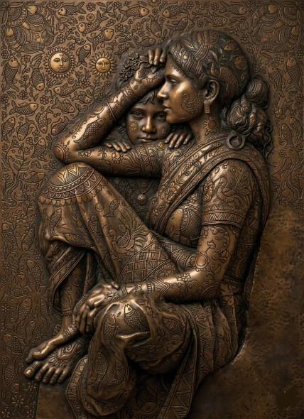 The Copper Narrative (PRT-18374-121669) - Canvas Art Print - 26in X 36in