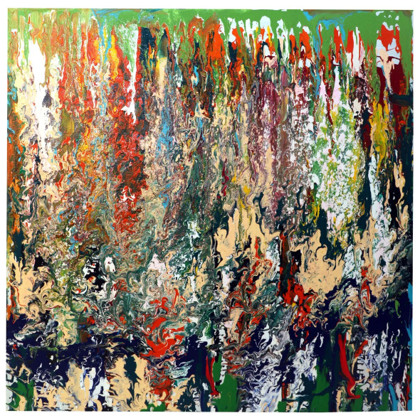Gravity Of Chaos (ART-18431-122144) - Handpainted Art Painting - 30in X 30in