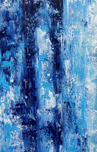 Ocean Depths Texture (ART-8156-122002) - Handpainted Art Painting - 10in X 15in