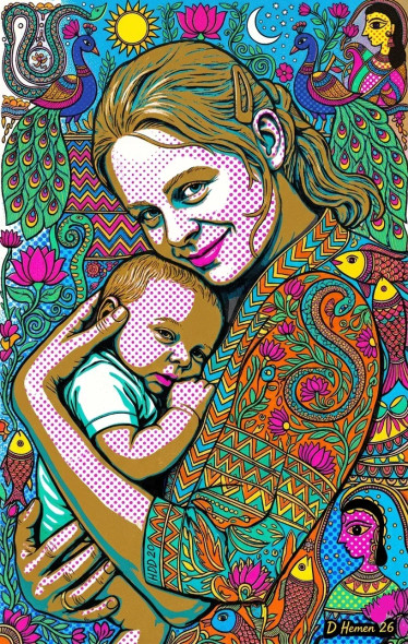 The Universal Cradle (PRT-18374-122244) - Canvas Art Print - 23in X 36in