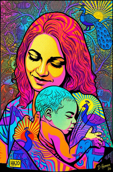 Nurture In Bloom (PRT-18374-122241) - Canvas Art Print - 24in X 36in