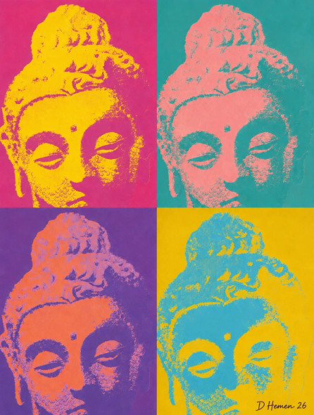 The Multiplied Silence (PRT-18374-122240) - Canvas Art Print - 18in X 24in