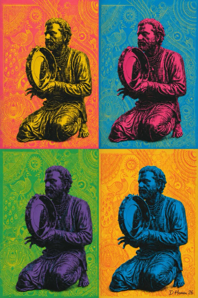 Resonance In Quadtych (PRT-18374-122239) - Canvas Art Print - 24in X 36in