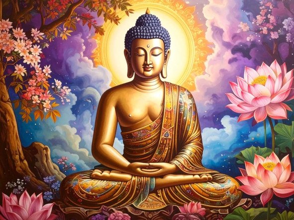 Radiance Of Spiritual Awakening (PRT-17594-122433) - Canvas Art Print - 36in X 27in