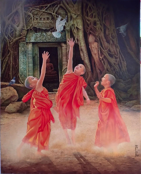 Elation (ART-1758-122464) - Handpainted Art Painting - 48in X 60in