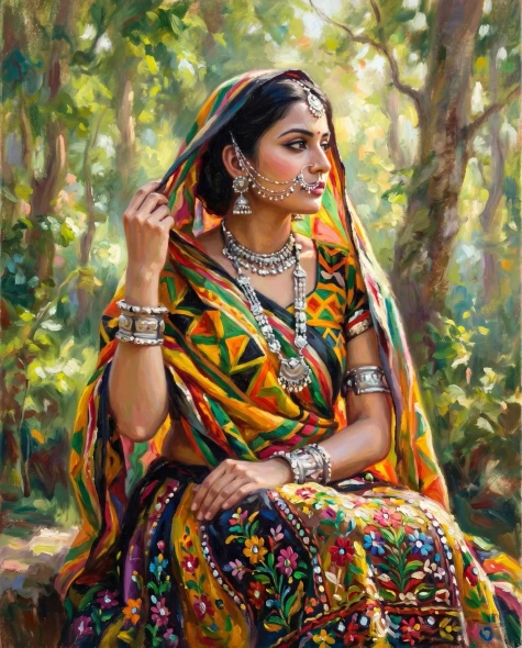 Colors Of Timeless Threads (PRT-15697-122564) - Canvas Art Print - 48in X 60in
