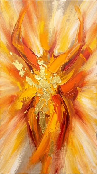 Heart Of The Sun (PRT-15697-122636) - Canvas Art Print - 33in X 60in