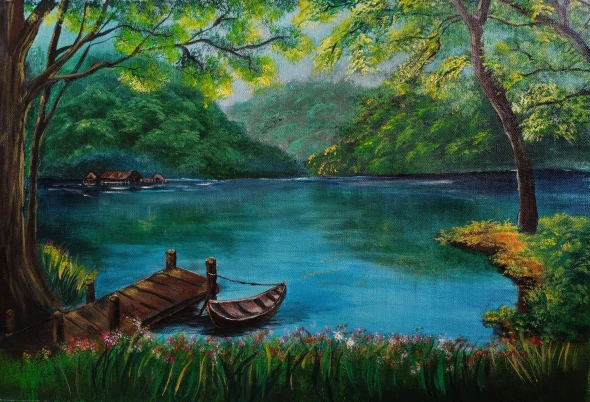 Serenity (PRT-8347-122654) - Canvas Art Print - 30in X 20in