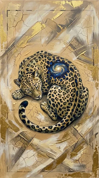 The Explorer Of Inner Worlds - Series: Beasts Of The Inner Cosmos - 15 (PRT-15697-122750) - Canvas Art Print - 33in X 60in