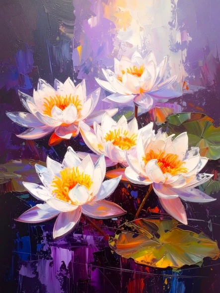 Petals Of Peace (PRT-17594-122667) - Canvas Art Print - 9in X 12in