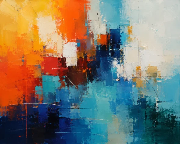 Abstract Painting (ART-3319-122861) - Handpainted Art Painting - 36in X 30in