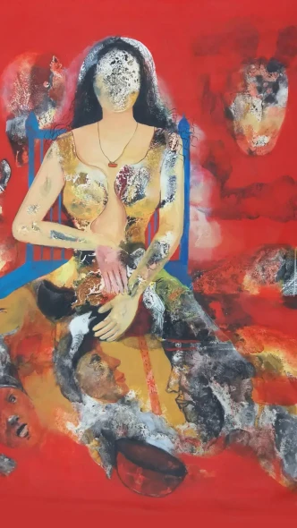 Nature Of Desires (ART-17327-122883) - Handpainted Art Painting - 36in X 48in