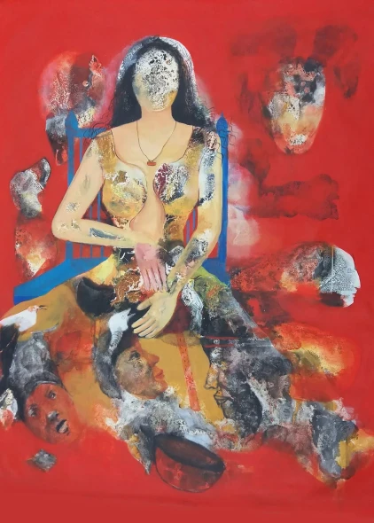 Nature Of Desires (ART-17327-122883) - Handpainted Art Painting - 36in X 48in
