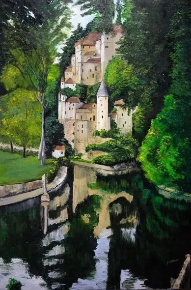 Manor (PRT-18168-122856) - Canvas Art Print - 16in X 24in