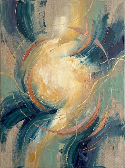 Radiant Inner Compass | Luminous Awakening Collection | 06 Of 50 (PRT-15697-122851) - Canvas Art Print - 45in X 60in