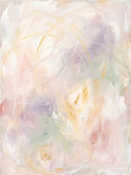 Morning Blessing Aura | Luminous Awakening Collection | 03 Of 50 (PRT-15697-122848) - Canvas Art Print - 45in X 60in