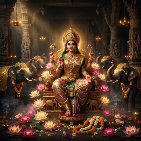 Kamala Ma - Beauty As A Spiritual Path | Surrounding Yourself With Beauty Is Worship (PRT-8740-122834) - Canvas Art Print - 12in X 12in