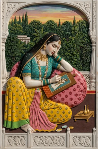 The Artist Queen (PRT-18374-122911) - Canvas Art Print - 20in X 30in