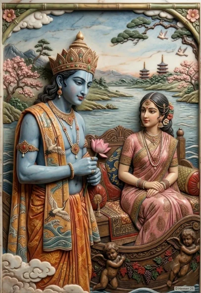Divine Serenade: A Moment Of Grace (PRT-18374-122913) - Canvas Art Print - 21in X 30in