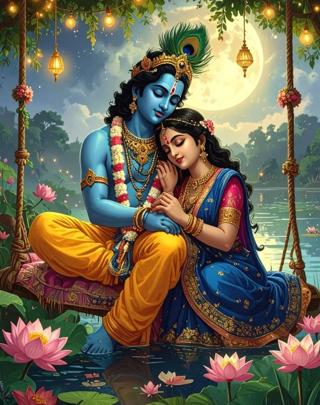 The Divine Embrace (PRT-17594-122929) - Canvas Art Print - 28in X 36in