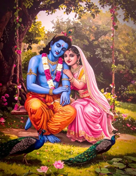 The Swing Of Divine Love (PRT-17594-122928) - Canvas Art Print - 23in X 30in