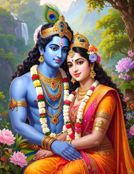 Blossoms Of Eternal Devotion (PRT-17594-122956) - Canvas Art Print - 18in X 24in