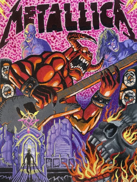 Master Of Riffs (PRT-8577-123097) - Canvas Art Print - 14in X 18in