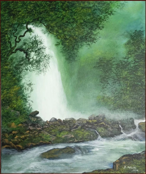 Landscape (ART-1342-123001) - Handpainted Art Painting - 24in X 30in