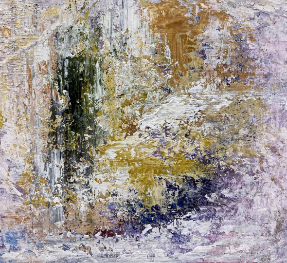 Amethyst Garden (ART-8156-123043) - Handpainted Art Painting - 16in X 18in