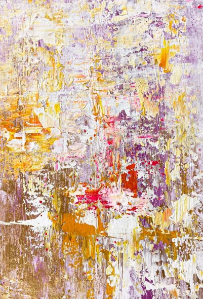 Lilac Dreamscape (ART-8156-123113) - Handpainted Art Painting - 10in X 15in