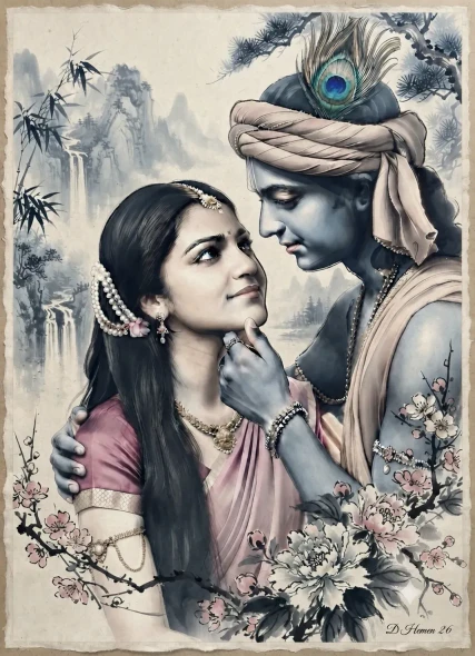 The Eternal Gaze (PRT-18374-123145) - Canvas Art Print - 22in X 30in