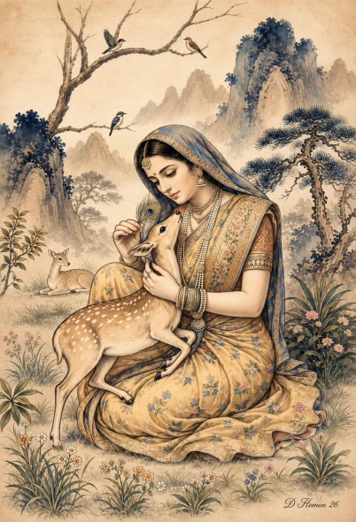 The Forest Sanctuary (PRT-18374-123134) - Canvas Art Print - 20in X 30in