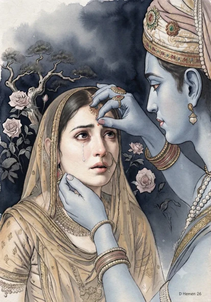 The Divine Consolation Of Tears (PRT-18374-123129) - Canvas Art Print - 21in X 30in