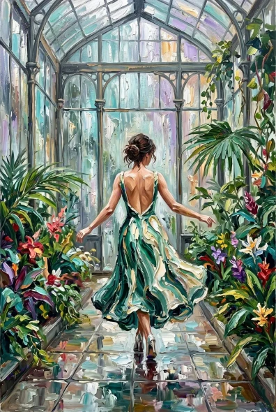 Cathedral Of Leaves (PRT-15697-123346) - Canvas Art Print - 40in X 60in